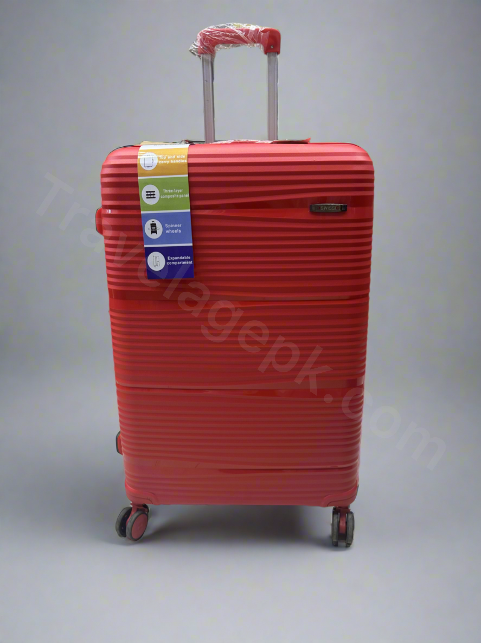 Swiss Polypropylene Unbreakable luggage (SKD Units) - Black & Red