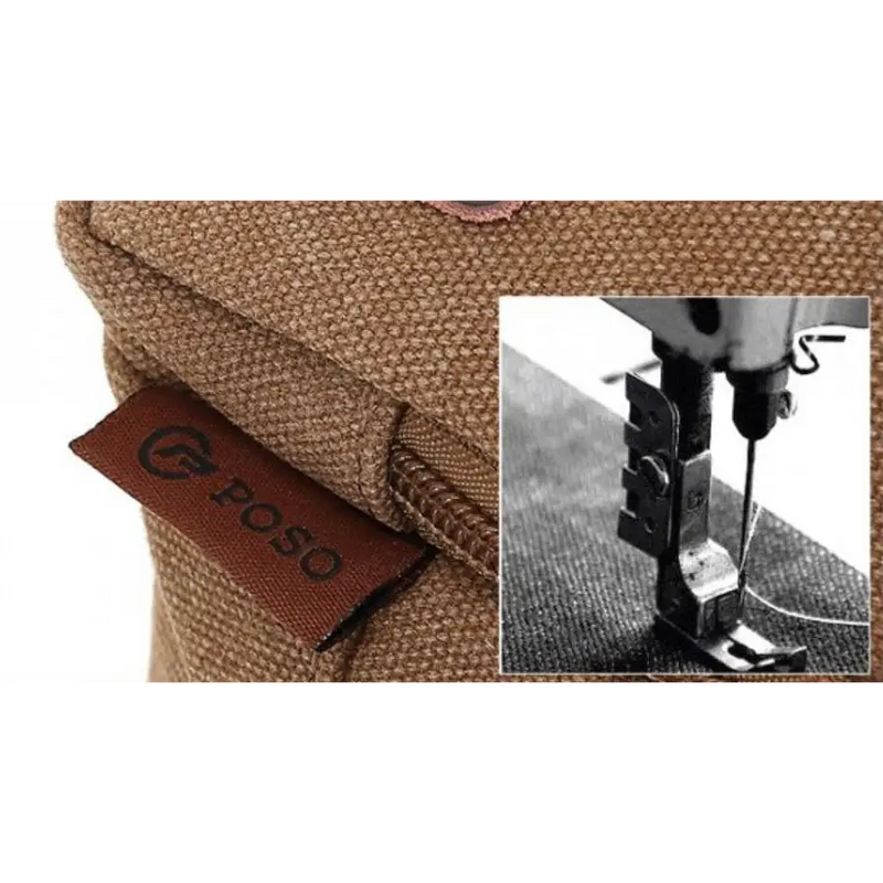 POSO PS-208 Brown - Laptop Travel Male Slim Waist Bag