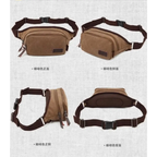 POSO PS-208 Brown - Laptop Travel Male Slim Waist Bag