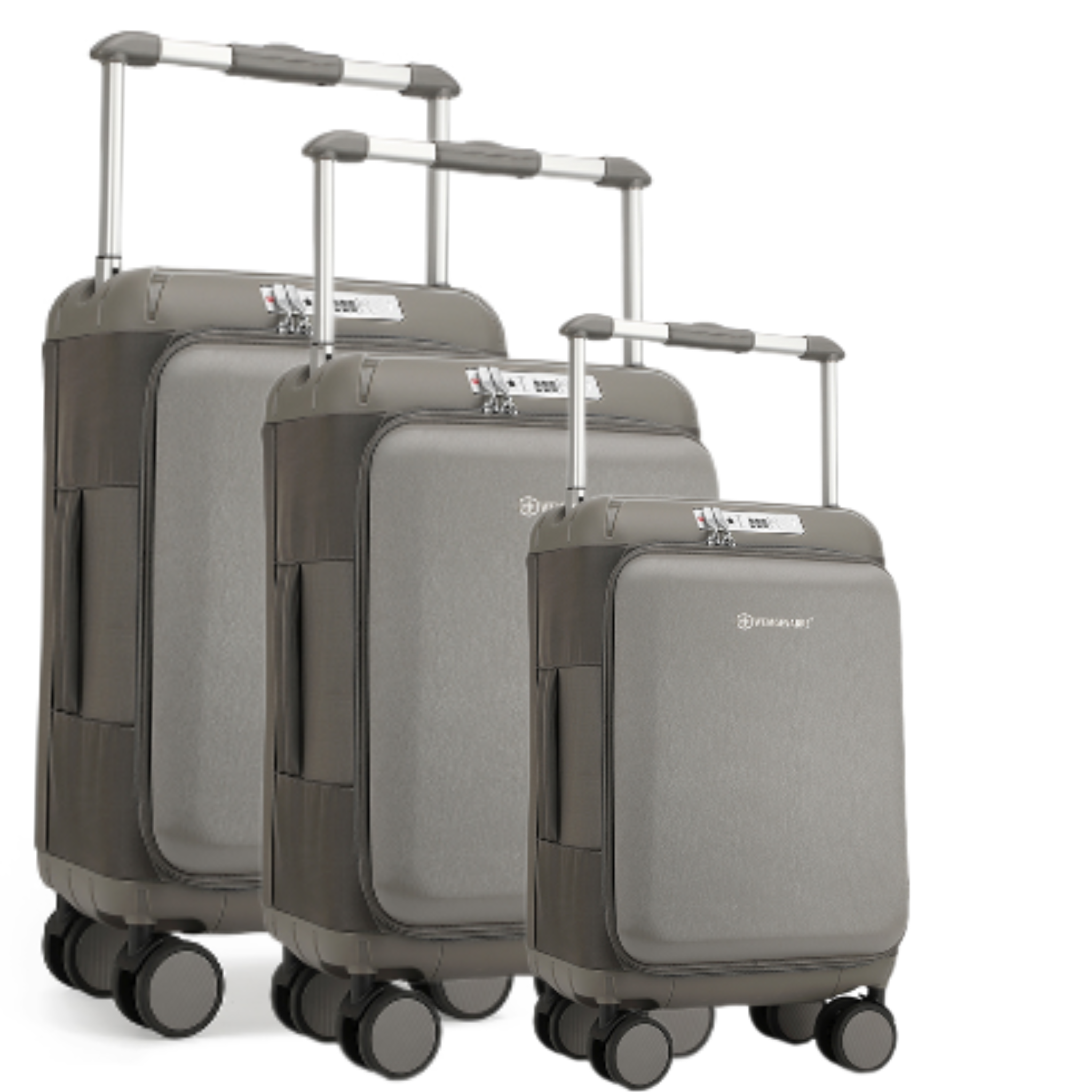 Wemgesabre Wide Handle Luggage Set – Patented Soft & Hard Shell Design