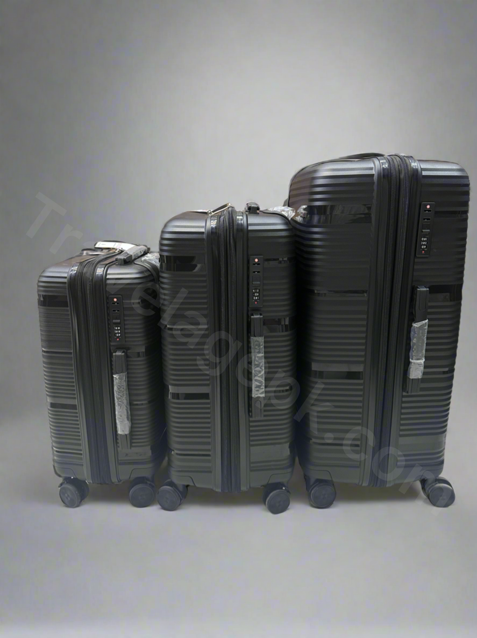 Swiss Polypropylene Unbreakable luggage (SKD Units) - Black & Red
