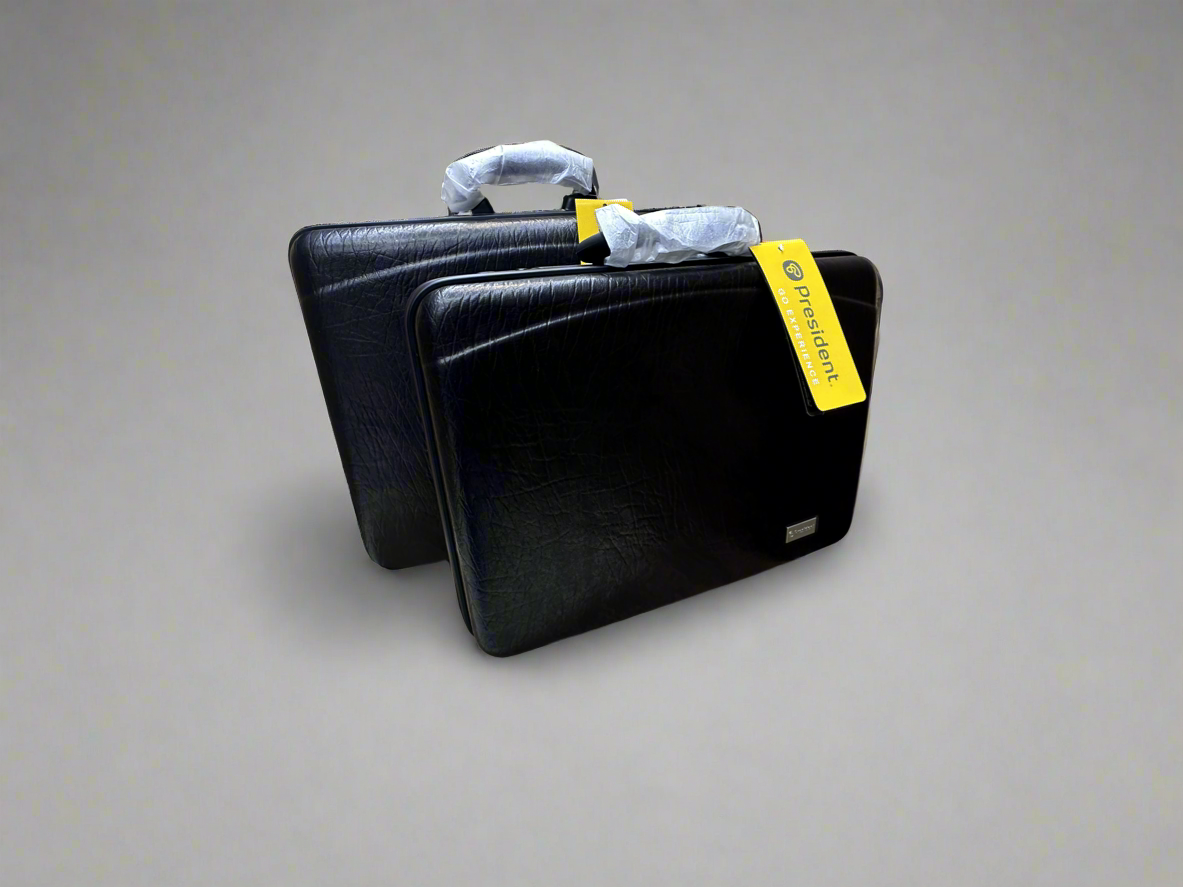 President - Travel Briefcase Abs Hard Attache Case 1 Pieces 20 & 18 Inch 3135A Black | Burgundy