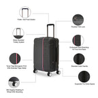 Tommy Hilfiger Millennia Hard Luggage - Black