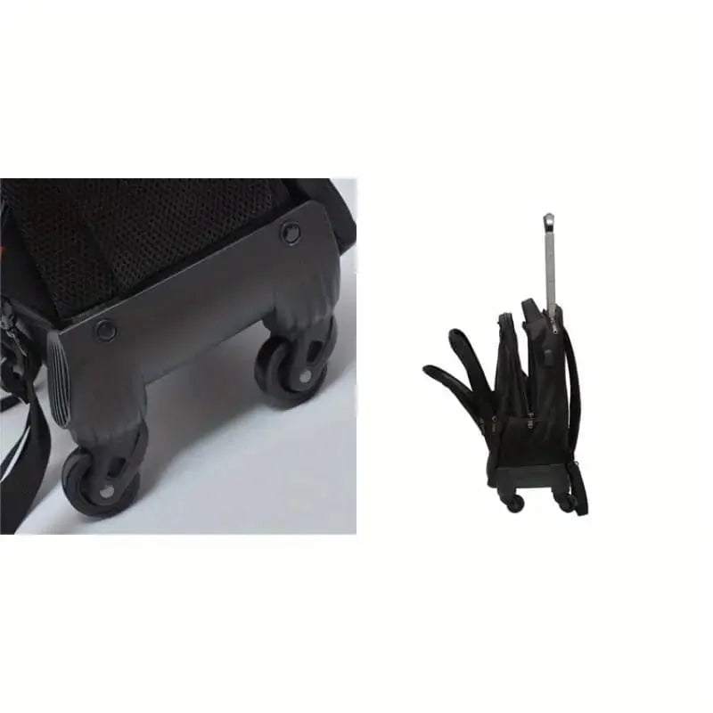 Business Travel Wheeled Backpack for Men & Women, Durable Water-Resistant, Adjustable Straps, Mature Style