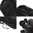 Business Travel Wheeled Backpack for Men & Women, Durable Water-Resistant, Adjustable Straps, Mature Style