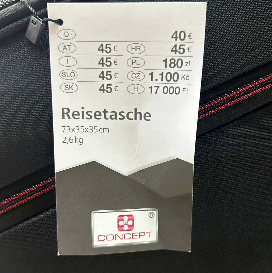 Concept - Soft Trolley Duffle Bag - 27" - Black