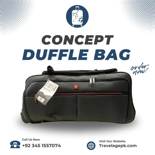 Concept - Soft Trolley Duffle Bag - 27" - Black