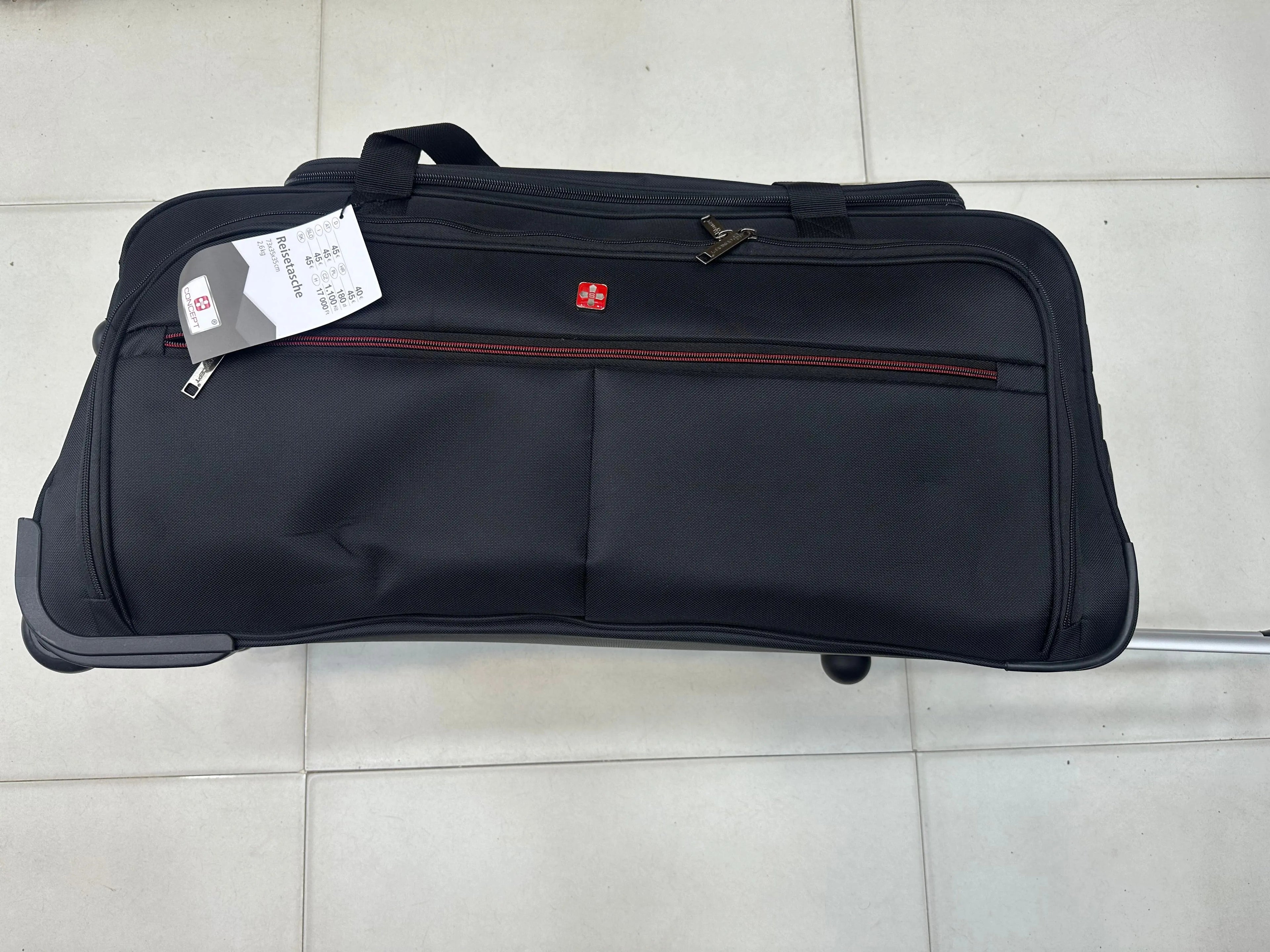 Concept - Soft Trolley Duffle Bag - 27" - Black