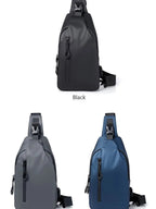 Cross Body Bag - Large Capacity Usb Charging Multifunctional Chest Bag Fashion Simple Commuter Lightweight Shoulder Crossbody Bag