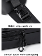 Cross Body Bag - Large Capacity Usb Charging Multifunctional Chest Bag Fashion Simple Commuter Lightweight Shoulder Crossbody Bag