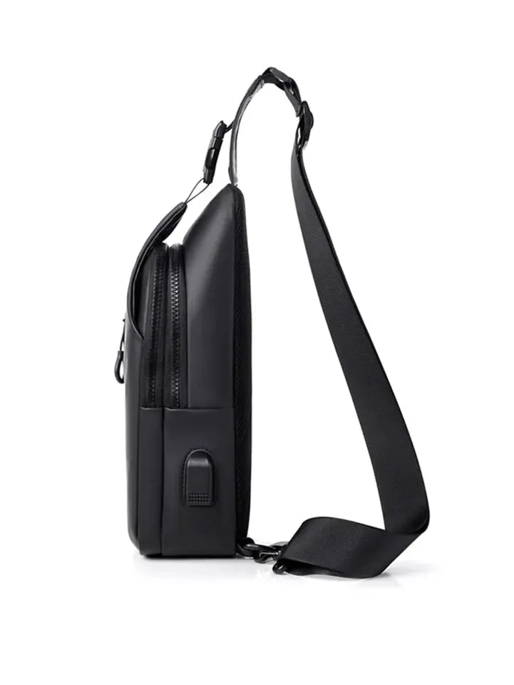 Cross Body Bag - Large Capacity Usb Charging Multifunctional Chest Bag Fashion Simple Commuter Lightweight Shoulder Crossbody Bag