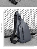 Cross Body Bag - Large Capacity Usb Charging Multifunctional Chest Bag Fashion Simple Commuter Lightweight Shoulder Crossbody Bag