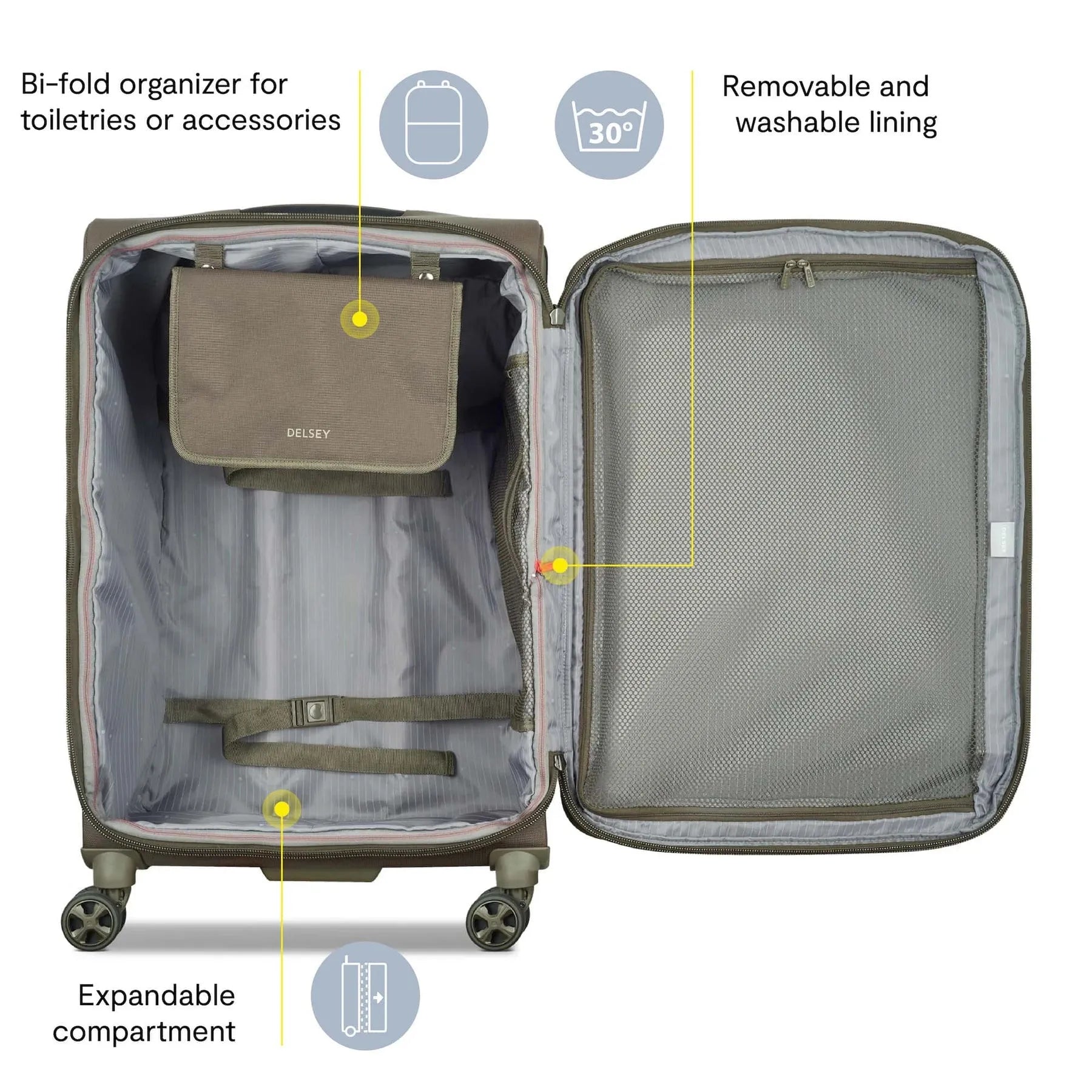 Delsey Helium Dlx - LUGGAGE SET - (L-83CM), (M-69CM) & (S-55CM)