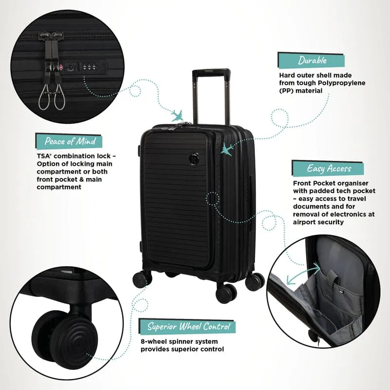it luggage Spontaneous-  Hardside Carry-On 8 Wheel Expandable Spinner.
