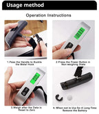 Luggage Scale Digital - LCD Display - 110lb/50kg Electronic Luggage Hanging Suitcase Travel Weighs Baggage Bag Weight Balance - Without Box