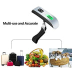 Luggage Scale Digital - LCD Display - 110lb/50kg Electronic Luggage Hanging Suitcase Travel Weighs Baggage Bag Weight Balance - Without Box
