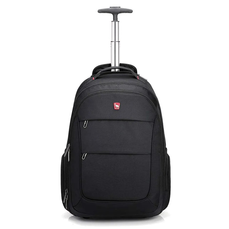 OIWAS travel bag with wheels | 15.6 inch laptop bag | 55x40x20 hand luggage backpack |backpack trolley simple hand luggage for business travel and vacation