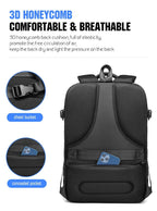 POSO 17.3 LAPTOP BACKPACK DAILY BUSINESS TRAVEL WITH USB PORT MODEL PS-660