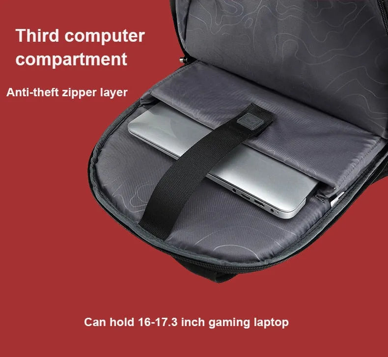 Swiss Backpack USB Charging Anti-Theft Luggage Daypack for Men's Women College School Bag 15.6 inch laptop