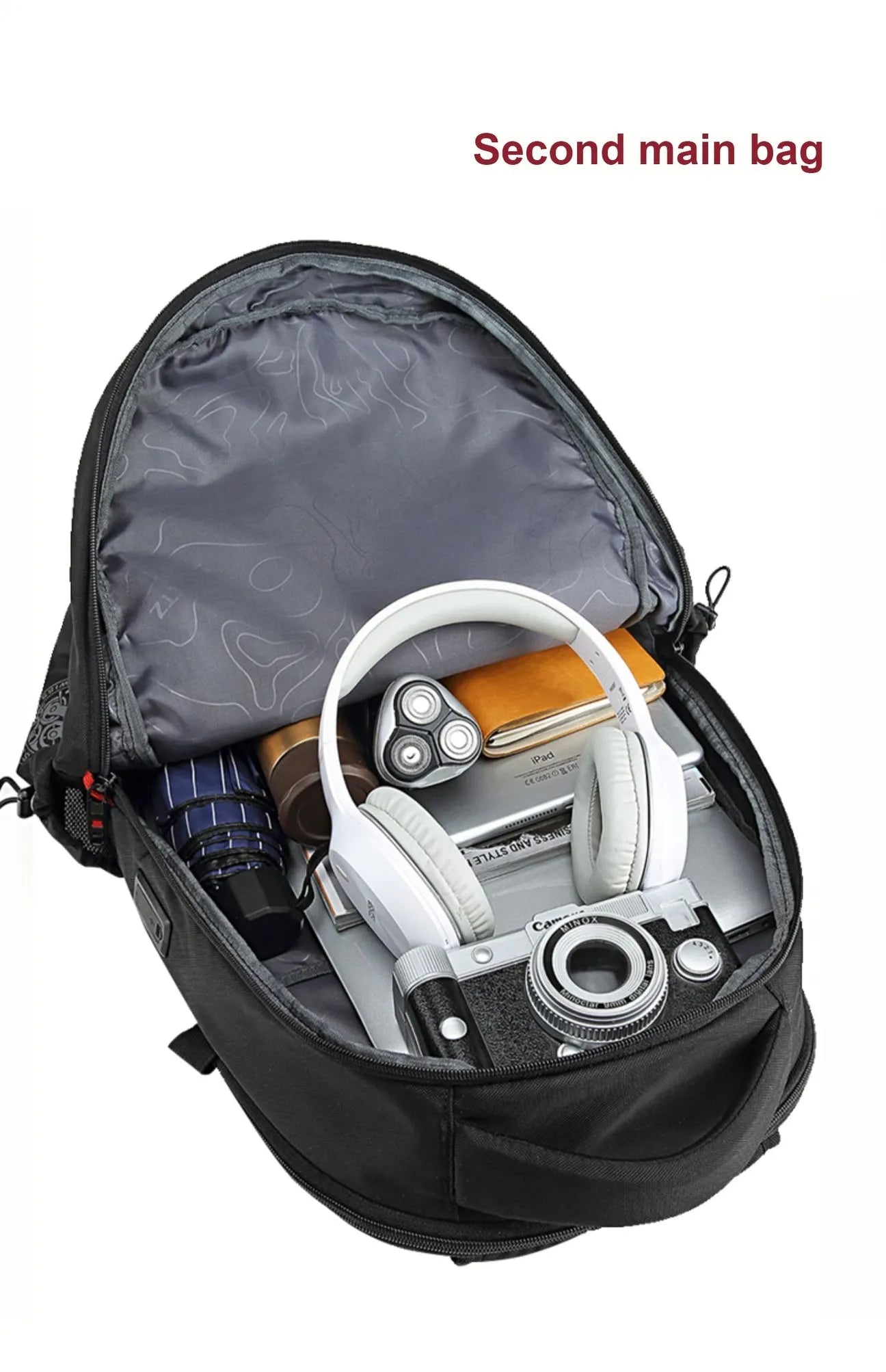 Swiss Backpack USB Charging Anti-Theft Luggage Daypack for Men's Women College School Bag 15.6 inch laptop