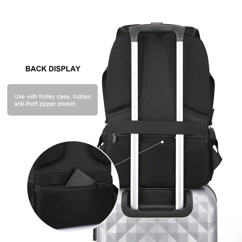 Swiss Backpack USB Charging Anti-Theft Luggage Daypack for Men's Women College School Bag 15.6 inch laptop