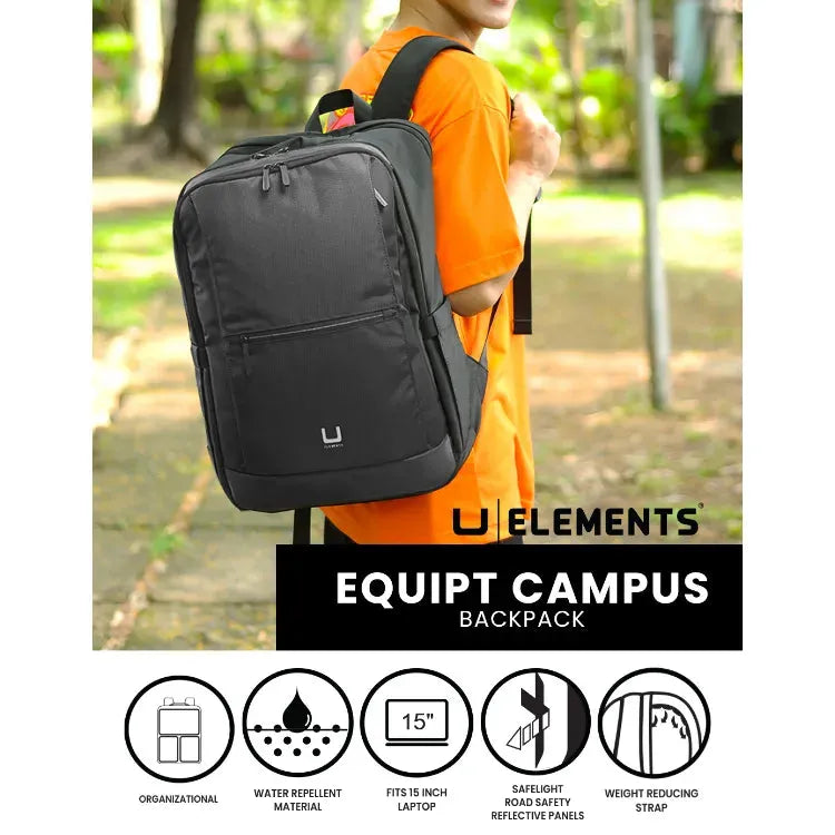 U Elements 15.6 laptop Equipt Campus Organizational Backpack School/University/College